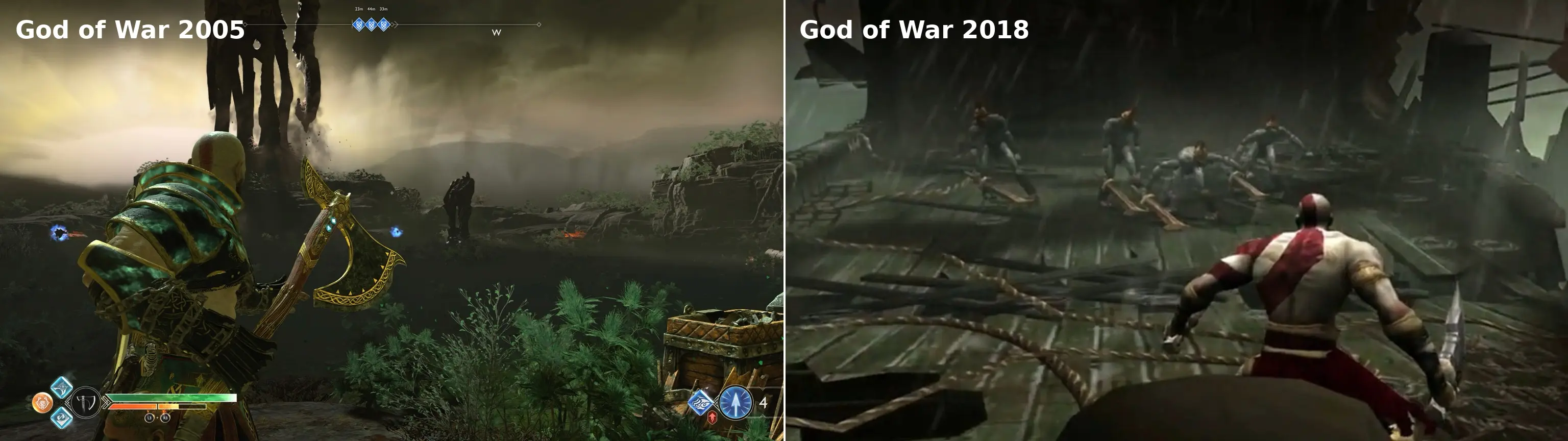God of War 2005 vs God of War 2018