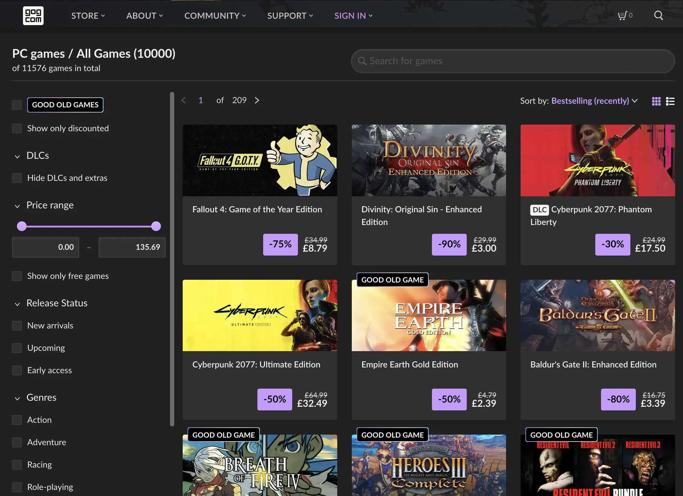GOG Games