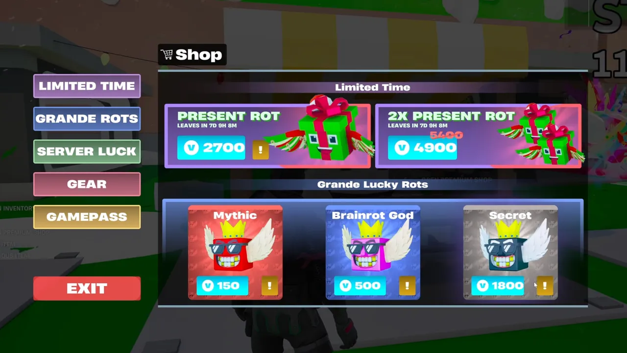 Steal The Brainrot Shop