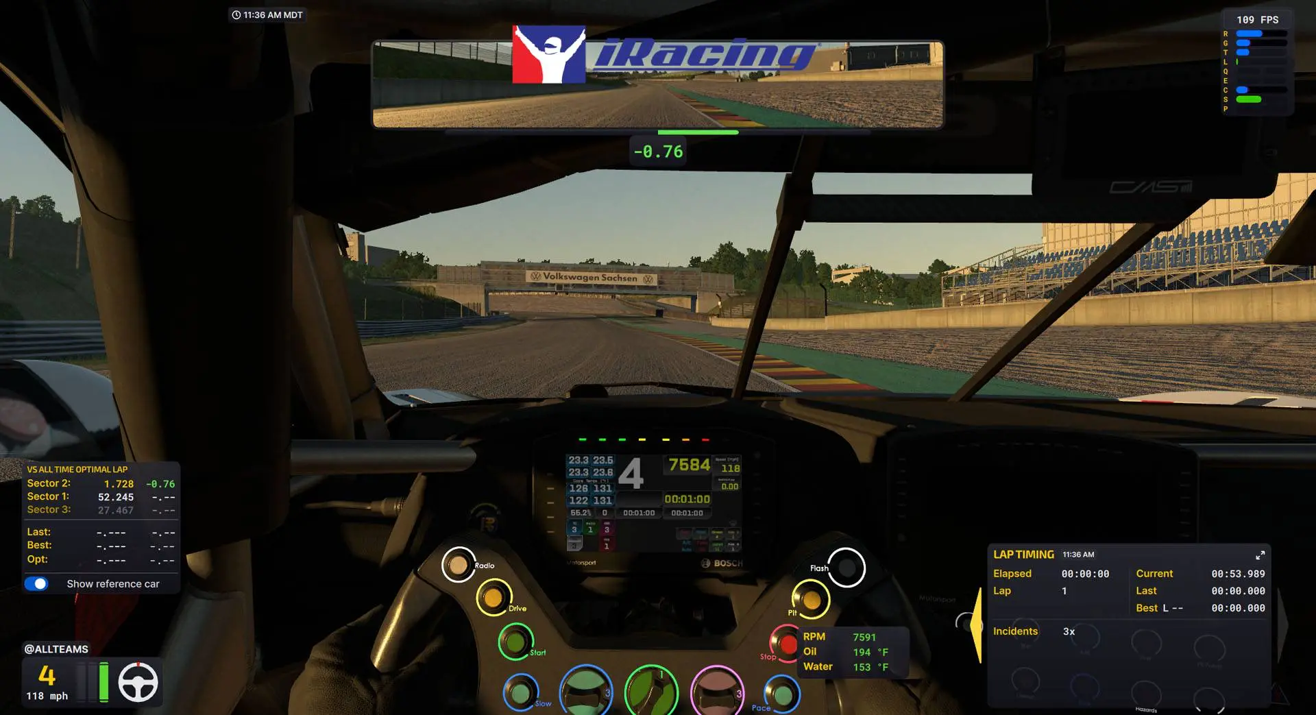 iRacing Cockpit